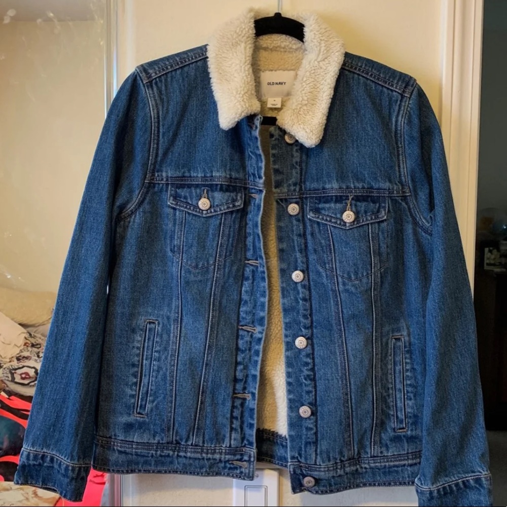 Sherpa lined jean jacket
